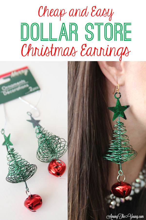 easy christmas earrings