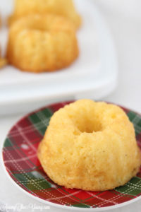 The Best Egg Nog cake recipe featured by top Utah Foodie blog, Among the Young: image of egg nog mini bundt