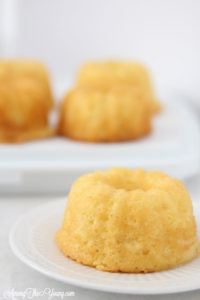 The Best Egg Nog cake recipe featured by top Utah Foodie blog, Among the Young: image of egg nog mini bundts