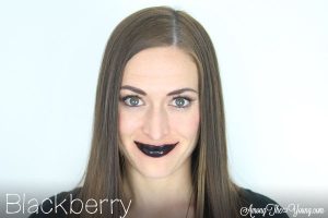 Lipsense Colors featured by top US lifestyle blog and Lipsense distributor, Kaylynn of Among the Young: image of Kaylynn wearing Blackberry