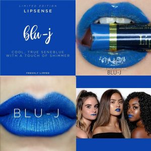Lipsense Colors featured by top US lifestyle blog and Lipsense distributor, Kaylynn of Among the Young: image of Blu J