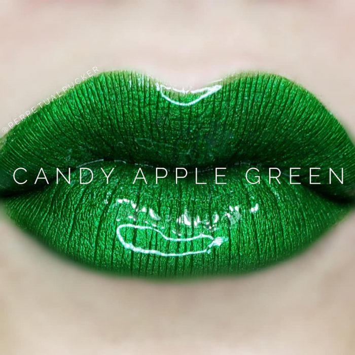 Lipsense Colors featured by top US lifestyle blog and Lipsense distributor, Kaylynn of Among the Young: image of Candy Apple Green
