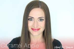Lipsense Colors featured by top US lifestyle blog and Lipsense distributor, Kaylynn of Among the Young: image of Kaylynn wearing Caramel Apple