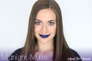 Lipsense Colors featured by top US lifestyle blog and Lipsense distributor, Kaylynn of Among the Young: image of Kaylynn wearing Midnight Muse