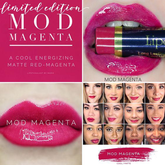 Lipsense Colors featured by top US lifestyle blog and Lipsense distributor, Kaylynn of Among the Young: image of Mod Magenta