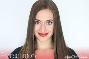 Lipsense Colors featured by top US lifestyle blog and Lipsense distributor, Kaylynn of Among the Young: image of Kaylynn wearing Persimmon