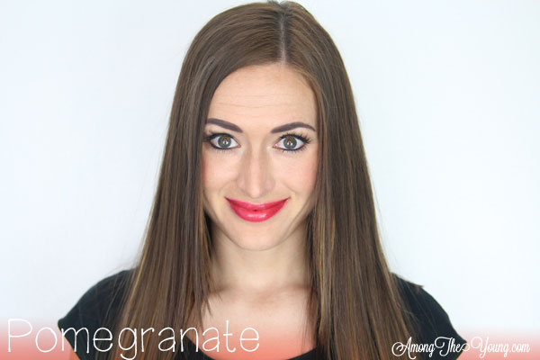 Lipsense Colors featured by top US lifestyle blog and Lipsense distributor, Kaylynn of Among the Young: image of Kaylynn wearing Pomegranate | Lipsense Colors by popular Utah beauty blog, Among the Young: image of a woman wearing Pomegranate lipsense. 