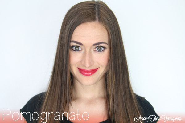 Lipsense Colors featured by top US lifestyle blog and Lipsense distributor, Kaylynn of Among the Young: image of Kaylynn wearing Pomegranate