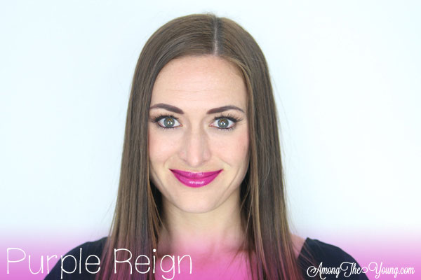 Lipsense Colors featured by top US lifestyle blog and Lipsense distributor, Kaylynn of Among the Young: image of Kaylynn wearing Purple Reign | Lipsense Colors by popular Utah beauty blog, Among the Young: image of a woman wearing Purple Reign lipsense. 