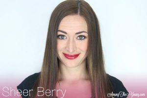 Lipsense Colors featured by top US lifestyle blog and Lipsense distributor, Kaylynn of Among the Young: image of Kaylynn wearing Sheer Berry