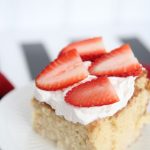 The most delicious tres leches cake featured by top Utah Foodie blog, Among the Young: image of moist tres leches