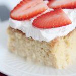 The most delicious tres leches cake featured by top Utah Foodie blog, Among the Young: image of tres leches close up