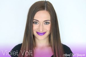 Lipsense Colors featured by top US lifestyle blog and Lipsense distributor, Kaylynn of Among the Young: image of Kaylynn wearing Violet Volt