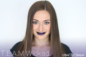Lipsense Colors featured by top US lifestyle blog and Lipsense distributor, Kaylynn of Among the Young: image of Kaylynn wearing TEAM Wicked
