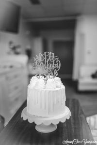 Baby girl birth story by top Utah lifestyle blog, Among the Young: image of cake