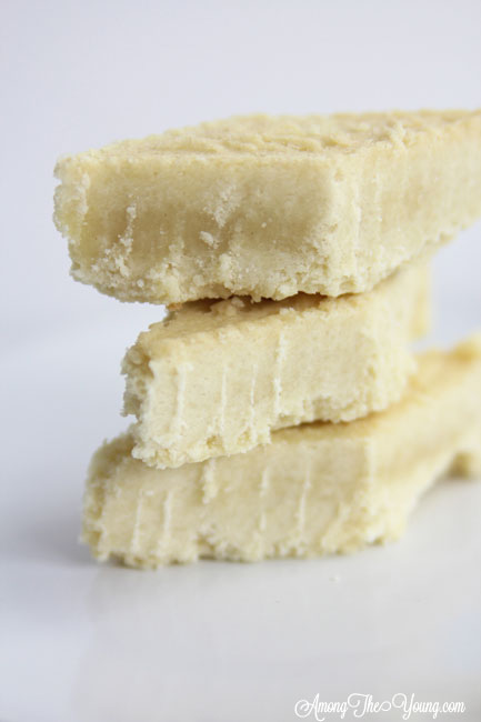 The Best Scottish Shortbread recipe featured by top Utah Foodie Among the Young: image of shortbread PIN | Traditional Scottish Shortbread Recipe for the Holidays by popular Utah food blog, Among the Young; image of Scottish shortbread.