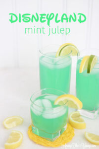 alt="The best Disneyland Mint Julep copycat recipe featured by top Utah Foodie blog, Among the Young: image of Mint Julep PIN