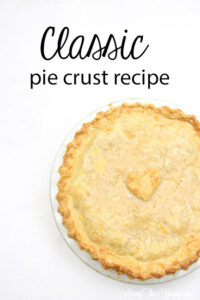 Classic pie crust recipe by top Utah Foodie Among the Young: image of perfect pie crust PIN