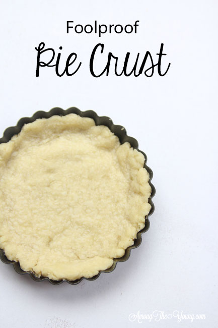 Foolproof press in pie crust recipe by top US Foodie blogger, Among the Young