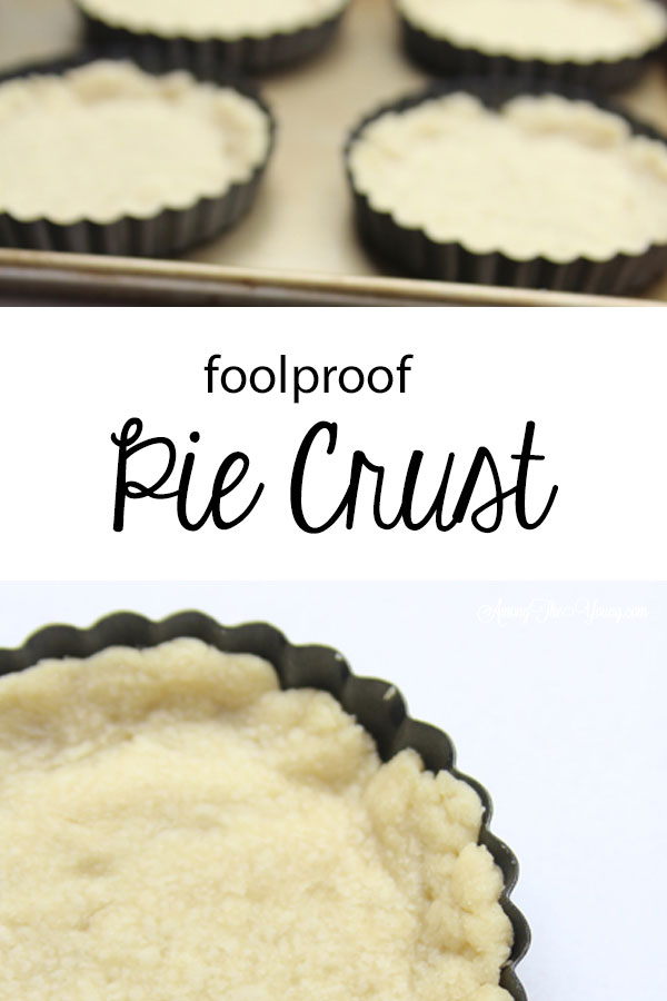Foolproof press in pie crust recipe by top US Foodie blogger, Among the Young
