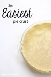 Simple and Easy Pie Crust recipe by top Utah Foodie Among the Young: image of pie crust PIN