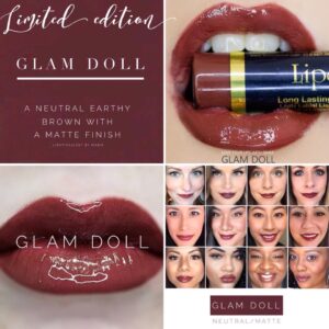 The best fall Lipsense colors featured by top Utah beauty blog Among the Young: image of Glam Doll