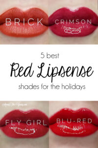 Red Lipsense : image of Best Reds for the Holidays