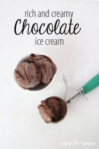 The Best Chocolate ice cream featured by top Utah Foodie blog Among the Young: image of PIN 1