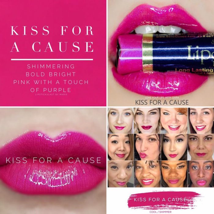 The best summer Lipsense colors featured by top Utah Lifestyle blog Among the Young: image of Kiss For a Cause | Lipsense Colors by popular Utah beauty blog, Among the Young: Pinterest image of Kiss for A Cause lipsense.