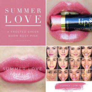 The best summer Lipsense colors featured by top Utah Lifestyle blog Among the Young: image of Summer Love