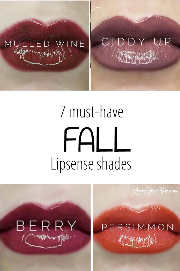 Best Lipsense® Fall Colors featured by top Utah Lipsense blogger, Among the Young