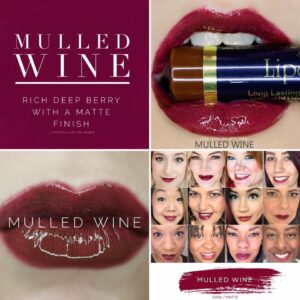 The best fall Lipsense colors featured by top Utah beauty blog Among the Young: image of Mulled Wine