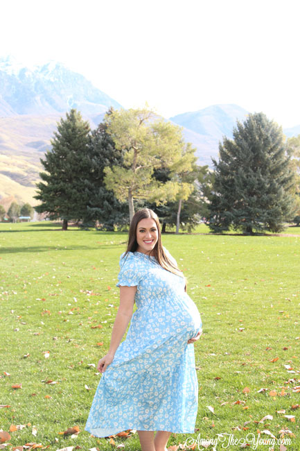 The best Non-Maternity dresses featured by top Utah fashion blog Among the Young: image of Clad and Cloth Ella dress