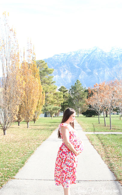 The best Non-Maternity dresses featured by top Utah fashion blog Among the Young: image of Clad and Cloth Van Gogh dress