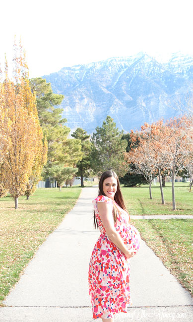 The best Non-Maternity dresses featured by top Utah fashion blog Among the Young: image of Clad and Cloth Van Gogh dress