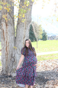 The best Non-Maternity dresses featured by top Utah fashion blog Among the Young: image of dress fanned out